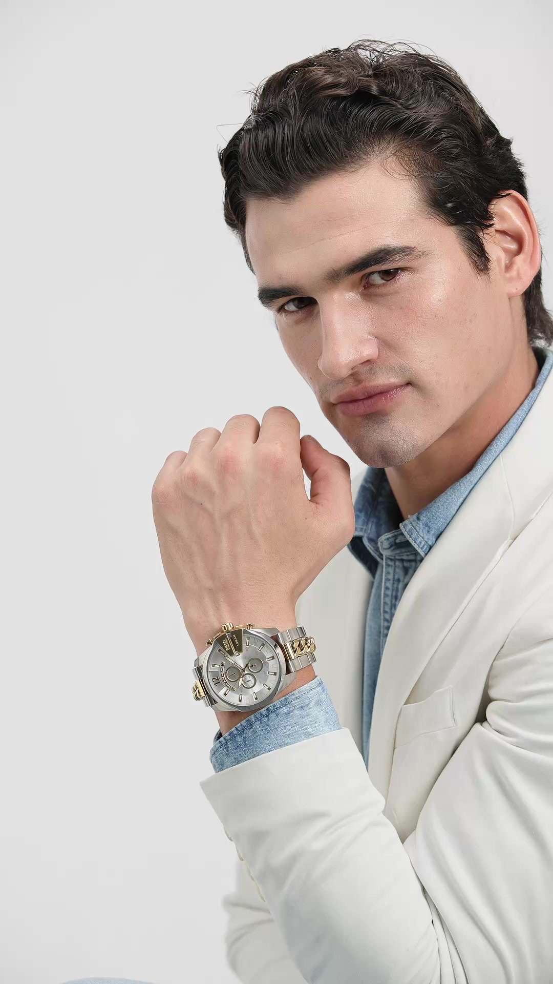 Diesel Mega Chief Multicolor Quartz Stainless Steel Watch DZ4672